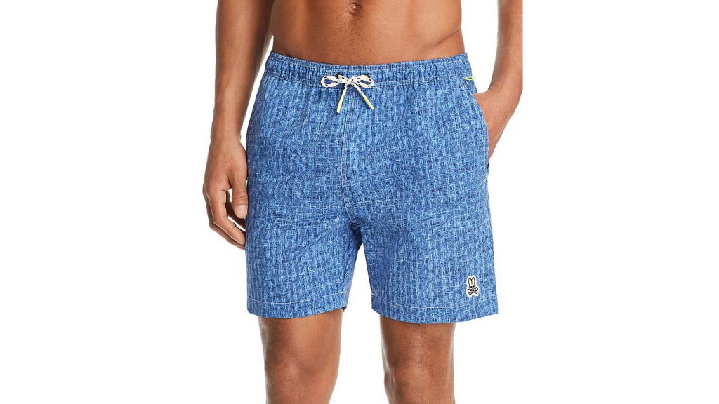 Purchase Psycho Bunny Crosshatch-Print Swim Trunks On Bloomingdale's Father's Day Sale Through Lemoney