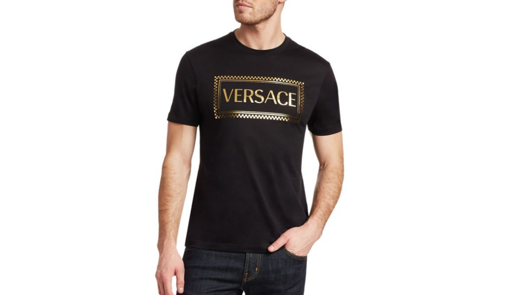 Versace Collection Logo Print T-Shirt On Saks Father's Day Sale Through Lemoney