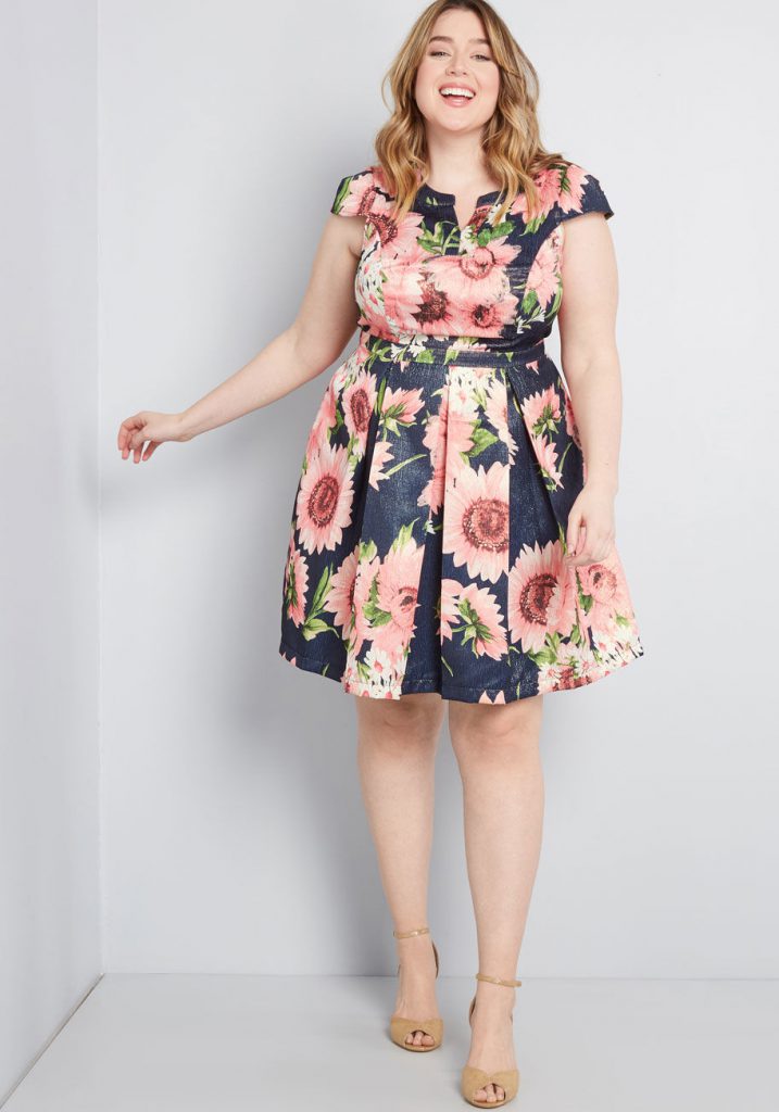 ModCloth Black Ffriday In July - Personal Boldness Fit And Flare Dress